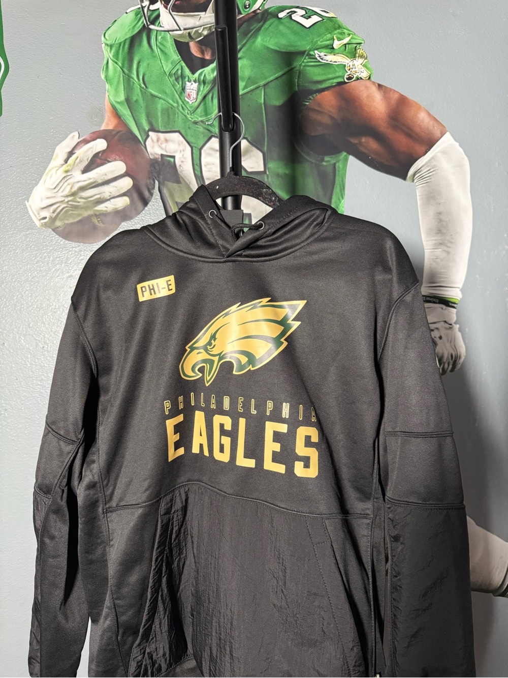 Nike Black & Gold Philadelphia Eagles Pullover Hoodie